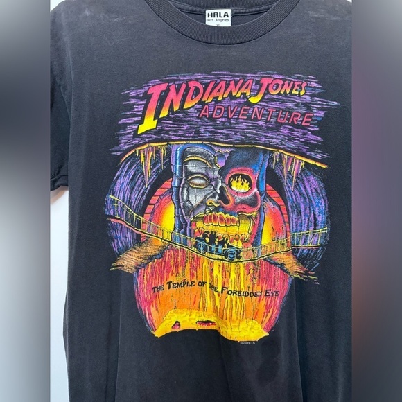 Indiana Jones Adventure Temple Of The Forbidden Eye Disneyland Vintage T Shirt - Picture 4 of 11